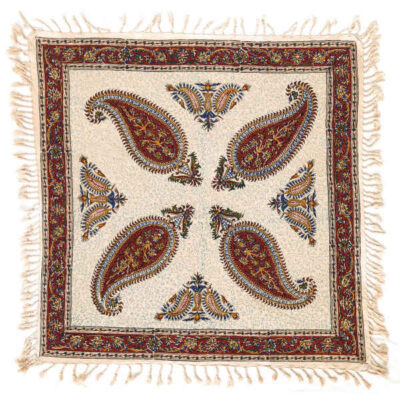 Persian Tablecloth: Isfahan’s Traditional Kalamkari Block Print Paisley