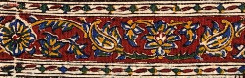 Block Printed (Kalamkari) Tablecloth, Model Pateh G244