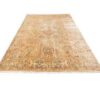 Persian Wool Carpet Hand-Knotted with Medallion design Cream - Heriz