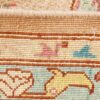 Persian Wool Carpet Hand-Knotted with Medallion design Cream - Heriz