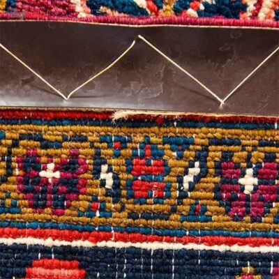 Persian Wool Carpet Hand-Knotted Red – Heriz