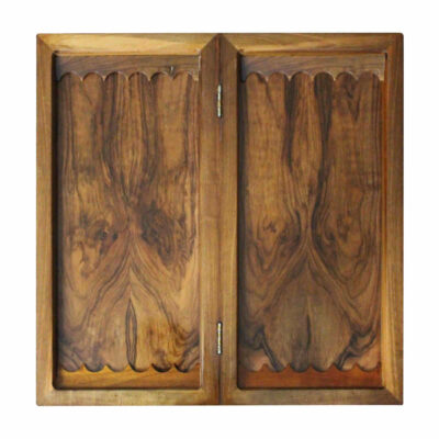 Wood Carved Backgammon Board Handcrafted with Persian Heritage Khayyam
