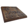 Wood Carved Backgammon Board Handcrafted with Persian Heritage Lion