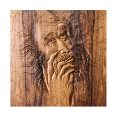 Wood Carved Backgammon Board Handcrafted with Persian Heritage Dervish