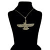Silver Pendant Minimalist Zoroastrian Farvahar Symbol