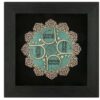 Framed Islamic Calligraphy Marquetry Wood Inlay Art Chahar Gol