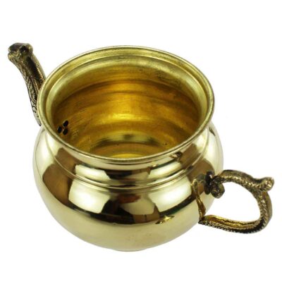 Persian Copper Teapot Handcrafted and Hammered Golden