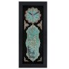 Muslim Style Wall Clock with Wood Inlaid Wa In Yakad Verse Pattern