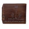Persian Leather Bifold Wallet for Men with Achaemenid Design