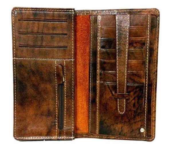Genuine Leather Men Wallet, Persian Achaemenid 04