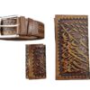 Treasured Persian Artisanal Wallet, Keychain & Card Holder Gift Set for Men
