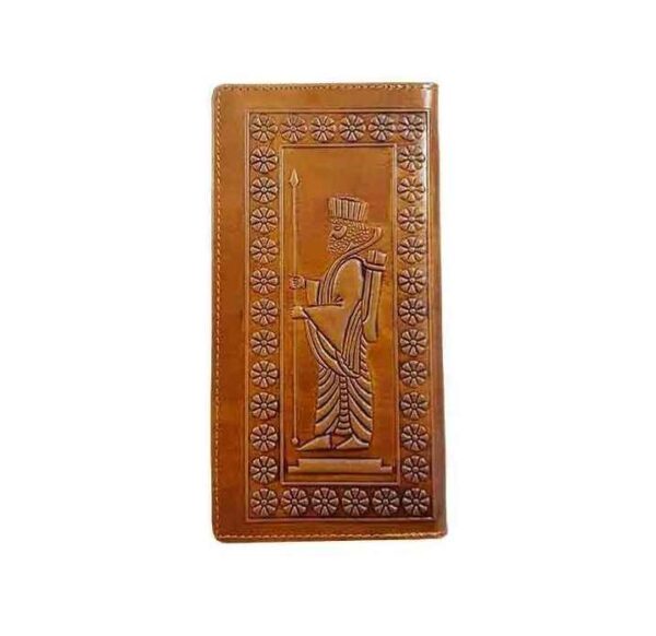 Genuine Leather Men Wallet, Persian Achaemenid 01