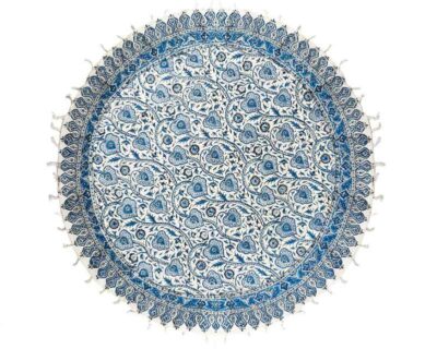 Persian Tablecloth: Isfahan’s Traditional Kalamkari Block Print 03