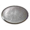 Persian Copper Serving Tray Traditionally Hammered Silver