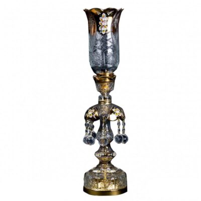 Persian Crystal Luster Lamp Traditional Laleh Shaped