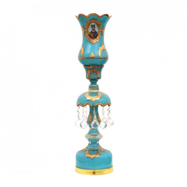 Enameled Crystal Candlesticks Holder 01