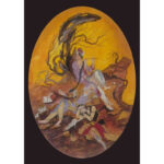 Original Persian Miniature Art Painting: Watercolor and Gouache – Ney Instrument