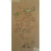 Original Persian Miniature Art Painting: Gouache and Watercolor - Tree and Birds