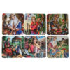 Drink Coaster Set With Persian Inspired Artistic Design Miniature