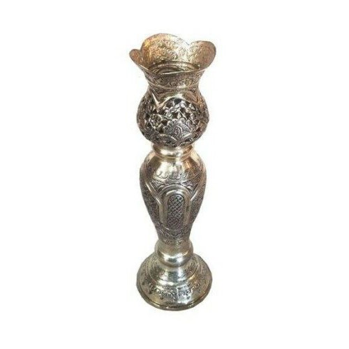 Engraved Iranian Brass Candle Holder