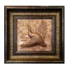Framed Engraved Brass Art Artistic Bird