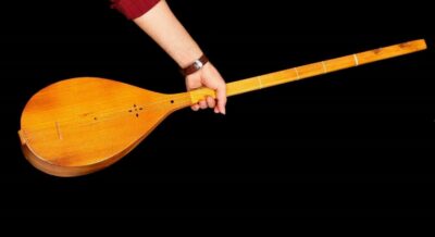 Persian Dutar Instrument by Master Akbari, High-Quality
