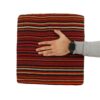 Authentic Ottoman Kilim Pouf with the Origin Iran Handcrafted