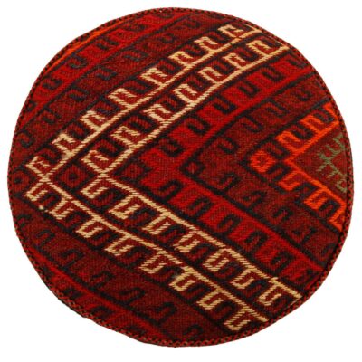 Authentic Ottoman Kilim Pouf with the Origin Iran Handcrafted H105
