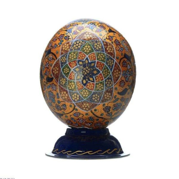 Persian Decorative Hand Painted Ostrich Egg Shell