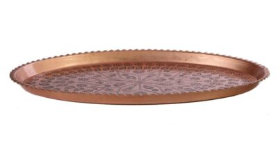 Persian Copper Serving Tray Traditionally Hammered ZH17