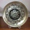 Persian Decorative Copper Engraved Plate Flowers