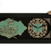 Traditional Islamic Wall Clock with Wood Inlaid Ayatolkorsi Verse