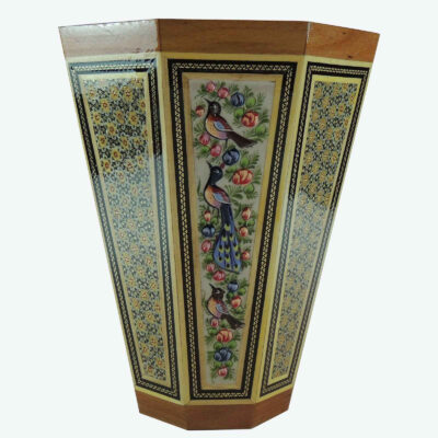 Khatam Kari Persian Marquetry Wooden Bucket