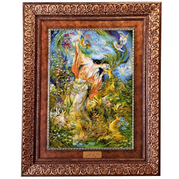 Pictorial Persian Wall Hanging Carpet Tableau Rug, 1448KP