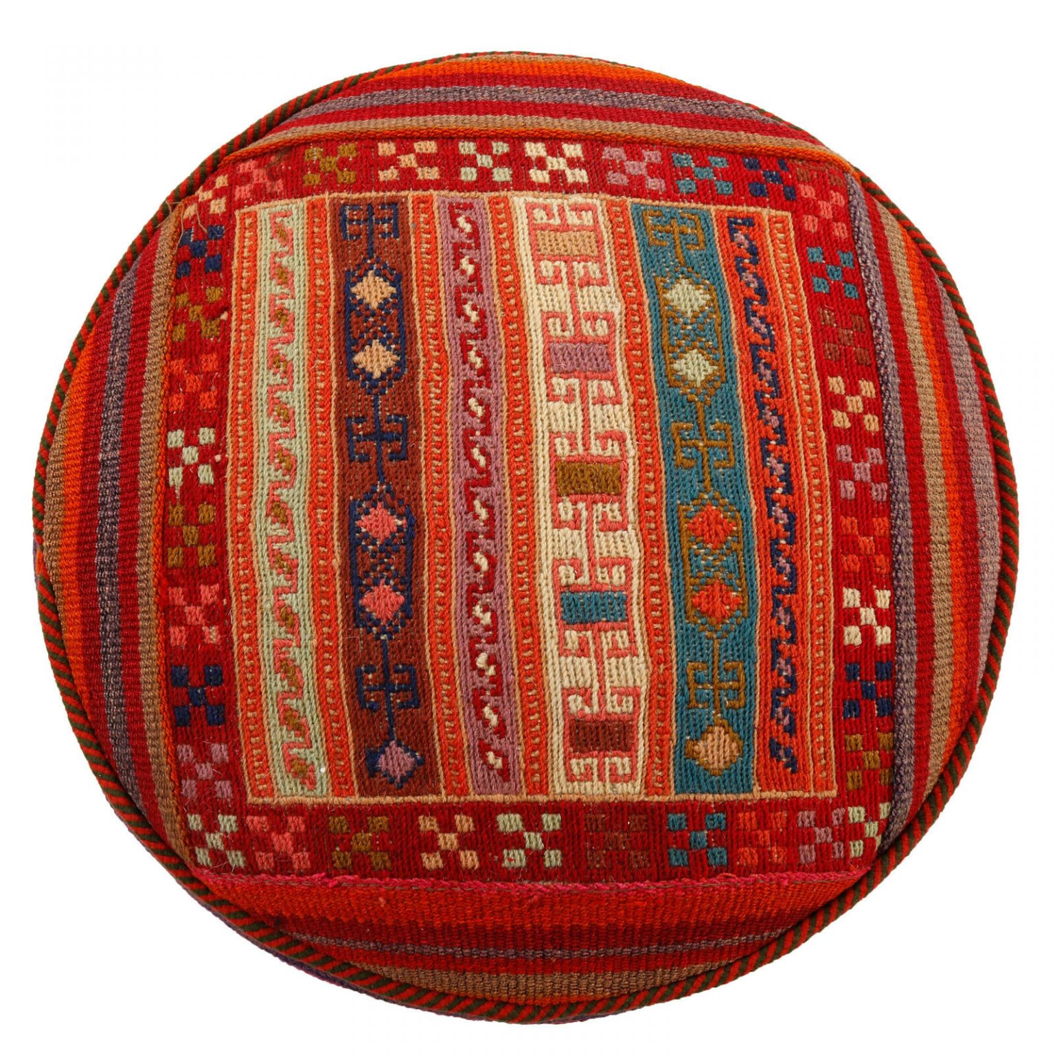 Handmade Persian Kilim Pouf Model 51153 ShopiPersia