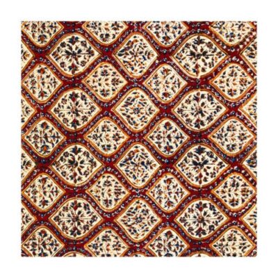 Persian Tablecloth: Isfahan’s Traditional Kalamkari Block Print Floral