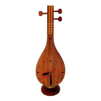 Instrument Style Wooden Desk Clock Model Setar