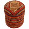 Authentic Ottoman Kilim Pouf with the Origin Iran Handcrafted