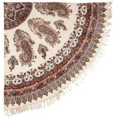 Persian Tablecloth: Isfahan’s Traditional Kalamkari Block Print 01