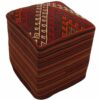 Authentic Ottoman Kilim Pouf with the Origin Iran Handcrafted H101