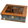 Wooden Tea Storage Box with Chest Compartments – Termeh LB63 Design