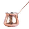 Turkish Coffee Pot - Traditional Hammered Copper Cezve / Ibrik, Almas