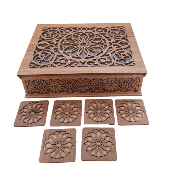 Wooden Tea Bag Box Model Nareng