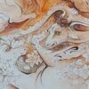 Original Persian Miniature Art Painting: Watercolor - Controversy