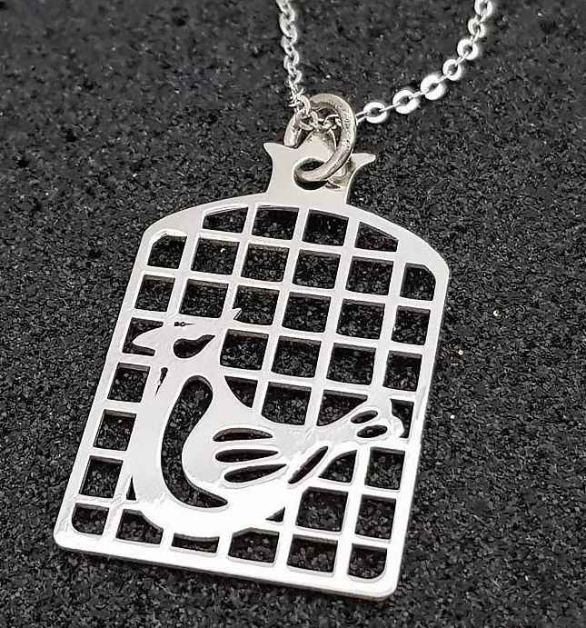 Silver Necklace Minimalist Morghe Amin Design