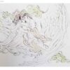 Original Persian Miniature Art Painting: Watercolor - Broken Heart Angel