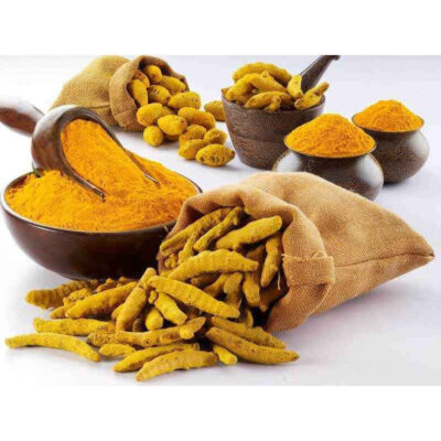 Organic Dried Turmeric Root – 800 grams (Powder & Whole)