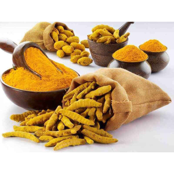 Organic Dried Turmeric Root - 800 grams (Powder & Whole)