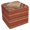 Authentic Ottoman Kilim Pouf with the Origin Iran Handcrafted AP406