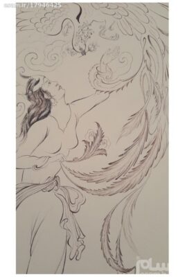 Original Persian Miniature Art Painting: Watercolor – Desire for Love